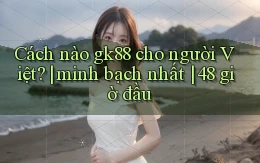 Cách nào gk88 cho người Việt minh bạch nhất 48 giờ đầu