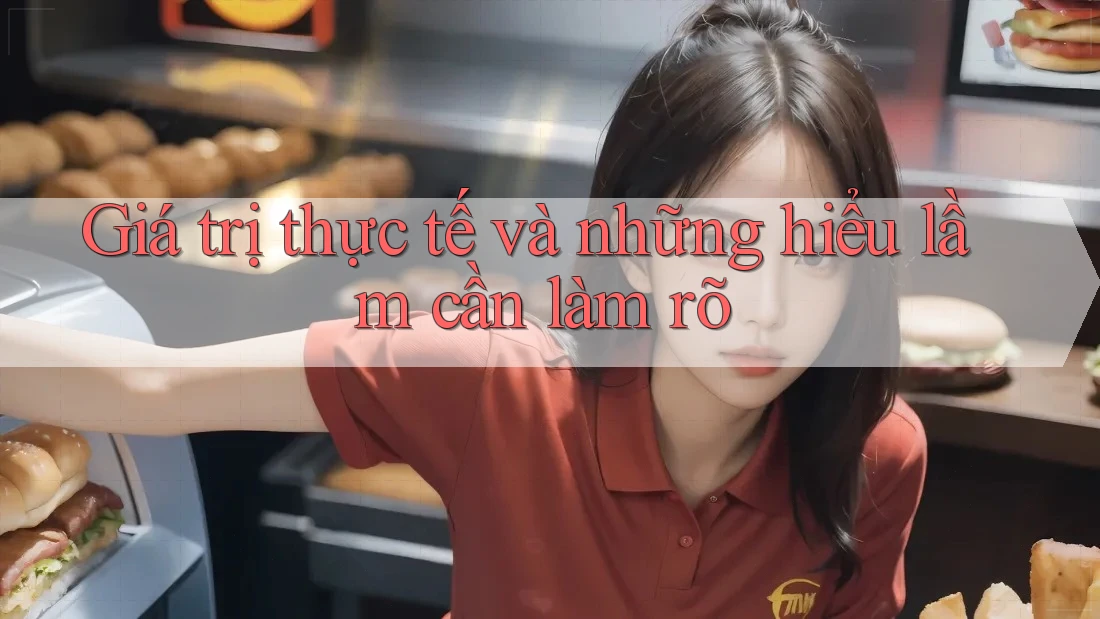 Giá trị thực tế và những hiểu lầm cần làm rõ Giá trị thực tế và những hiểu lầm cần làm rõ