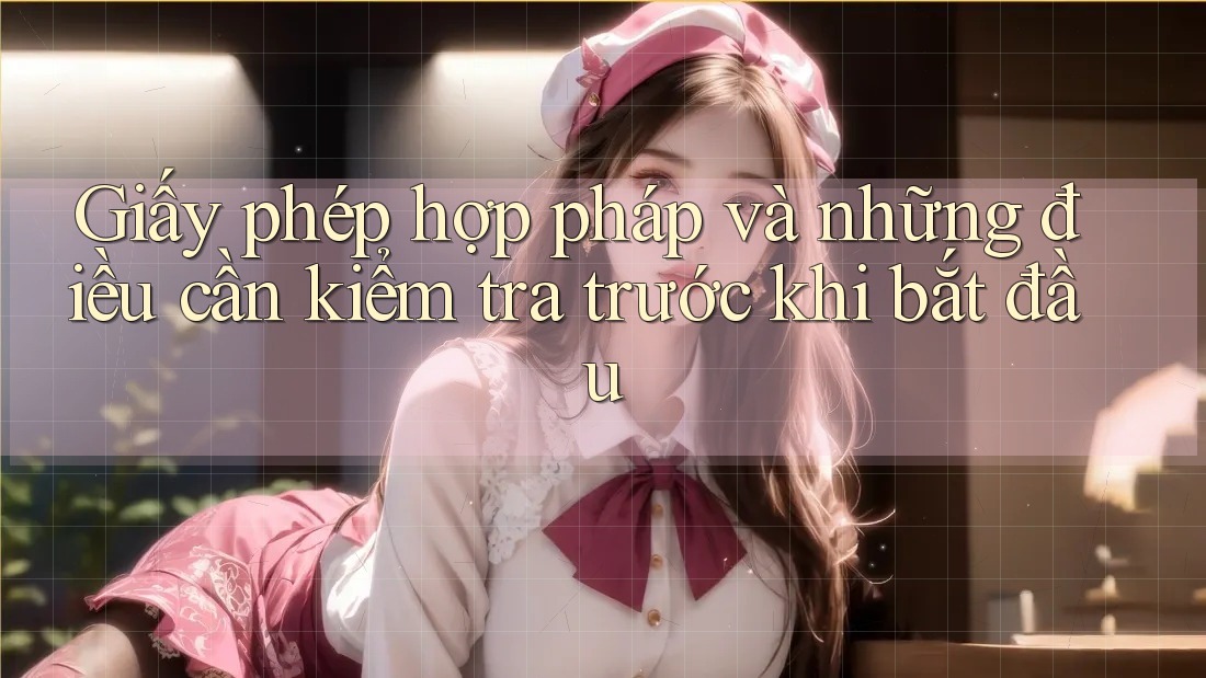 Giấy phép hợp pháp và những điều cần kiểm tra trước khi bắt đầu