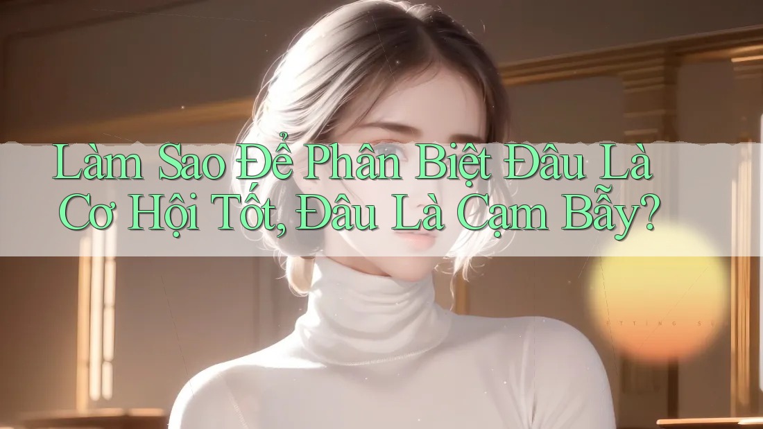 Làm Sao Để Phân Biệt Đâu Là Cơ Hội Tốt, Đâu Là Cạm Bẫy?