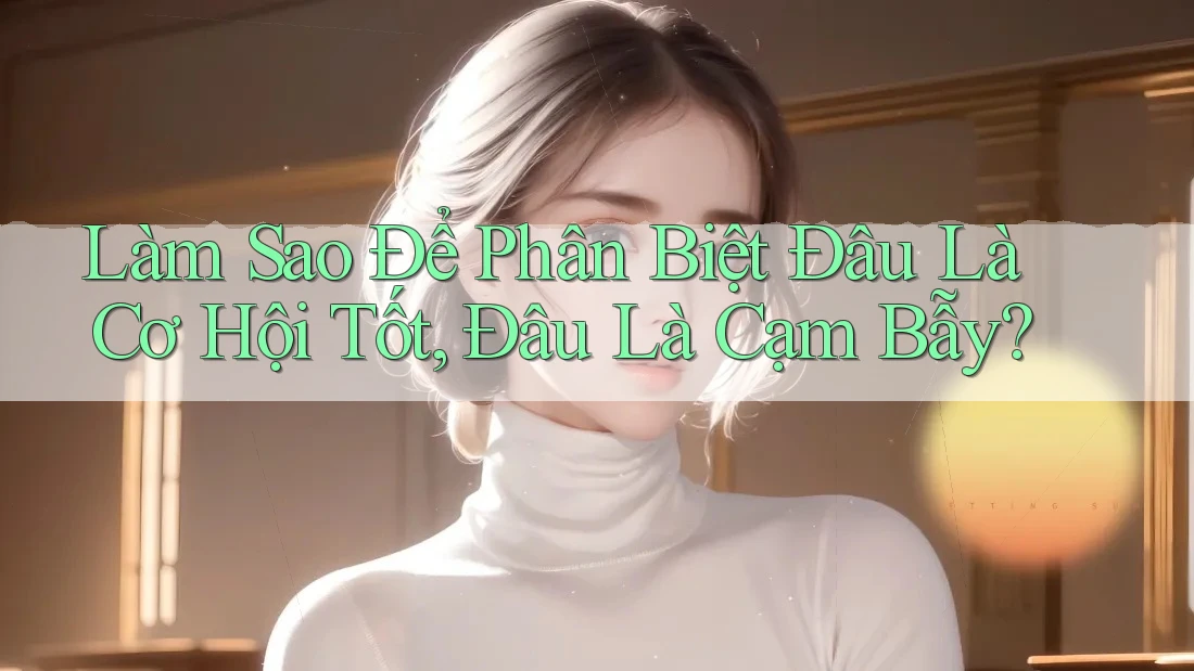 Làm Sao Để Phân Biệt Đâu Là Cơ Hội Tốt, Đâu Là Cạm Bẫy? Làm Sao Để Phân Biệt Đâu Là Cơ Hội Tốt, Đâu Là Cạm Bẫy?