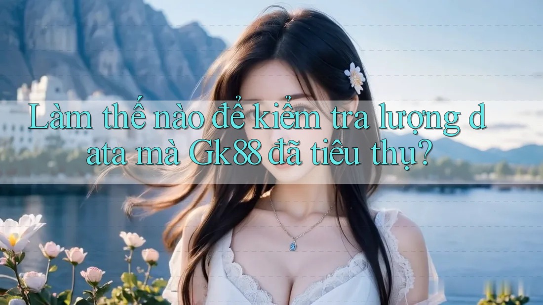 Làm thế nào để kiểm tra lượng data mà Gk88 đã tiêu thụ?