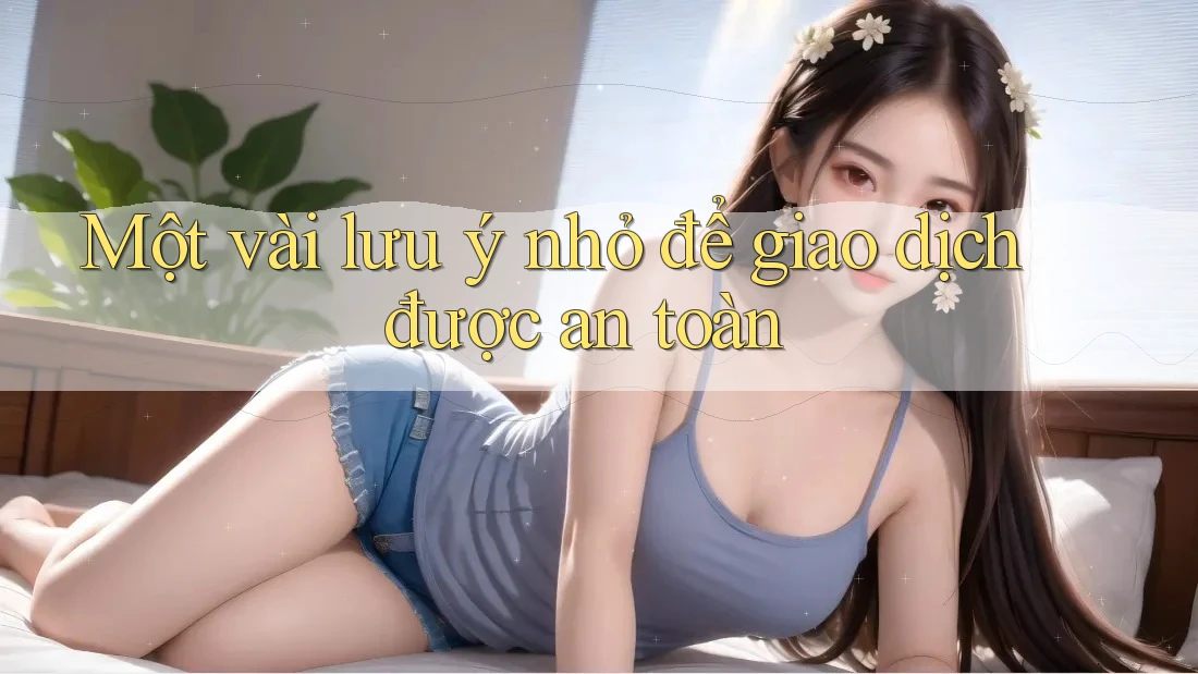 Một vài lưu ý nhỏ để giao dịch được an toàn Một vài lưu ý nhỏ để giao dịch được an toàn