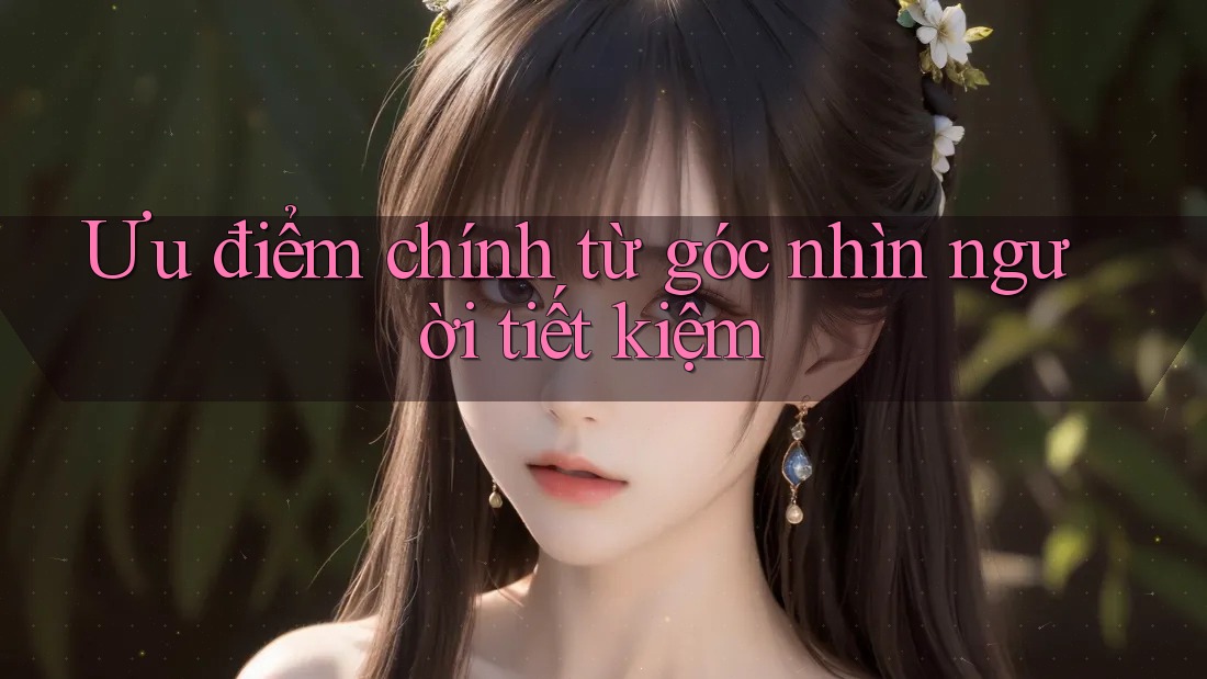 Ưu điểm chính từ góc nhìn người tiết kiệm Ưu điểm chính từ góc nhìn người tiết kiệm